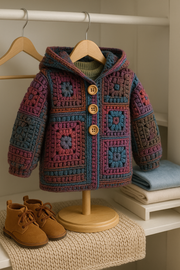 CROCHET PATTERN - Square Scramble Sweater