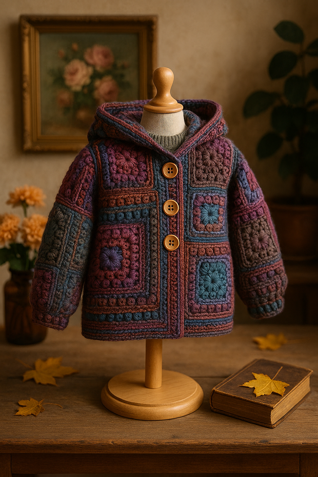 CROCHET PATTERN - Square Scramble Sweater